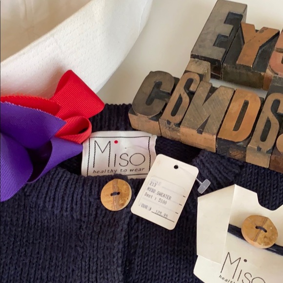 🆕MISO 100% Cotton Nautical Cardigan - Picture 4 of 8